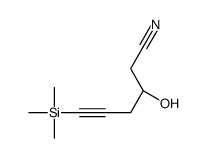 (3S)-3-hydroxy-6-trimethylsilylhex-5-ynenitrile Structure