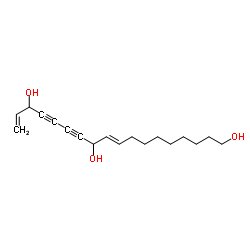 9,17-十八碳二烯-12,14-二炔-1,11,16-三醇结构式