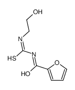 N-(2-hydroxyethylcarbamothioyl)furan-2-carboxamide结构式