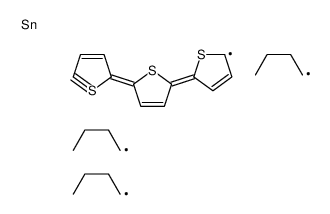 tributyl-[5-(5-thiophen-2-ylthiophen-2-yl)thiophen-2-yl]stannane结构式