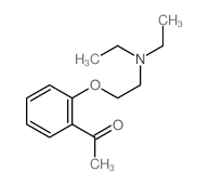 ACETOPHENONE, 2-(2-(DIETHYLAMINO)ETHOXY)- Structure