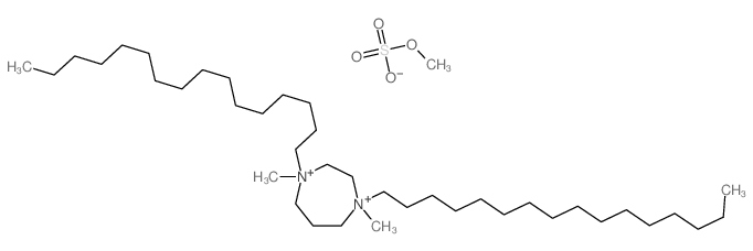 1,4-dihexadecyl-1,4-dimethyl-1,4-diazoniacycloheptane; sulfooxymethane picture