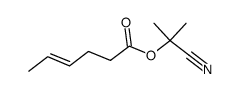 2-cyanopropan-2-yl hex-4-enoate Structure