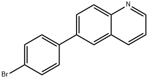 Quinoline, 6-(4-bromophenyl)- Structure