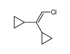 (2-chloro-1-cyclopropylethenyl)cyclopropane Structure