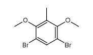 3,5-dibromo-2,6-dimethoxytoluene Structure