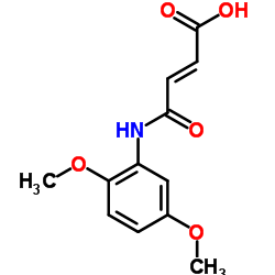 3-(2,5-DIMETHOXY-PHENYLCARBAMOYL)-ACRYLIC ACID结构式