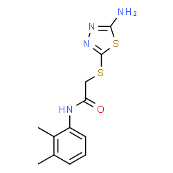 2-[(5-Amino-1,3,4-thiadiazol-2-yl)sulfanyl]-N-(2,3-dimethylphenyl)acetamide结构式