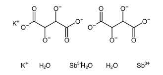 Kaliumantimonyltartrat Structure