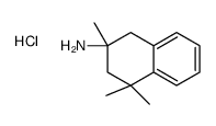 2,4,4-trimethyl-1,3-dihydronaphthalen-2-amine,hydrochloride Structure