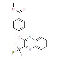 METHYL 4-([3-(TRIFLUOROMETHYL)-2-QUINOXALINYL]OXY)BENZENECARBOXYLATE结构式