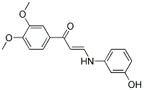 1-(3,4-DIMETHOXYPHENYL)-3-(3-HYDROXYANILINO)-2-PROPEN-1-ONE Structure