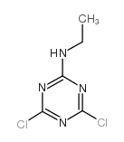 4,6-二氯-2-乙氨基-1,3,5-均三嗪结构式