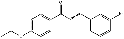 (2E)-3-(3-bromophenyl)-1-(4-ethoxyphenyl)prop-2-en-1-one Structure