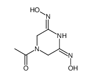 [3,5-Bis(hydroxyimino)piperazino](methyl) ketone结构式