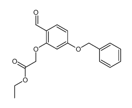 4-benzyloxy-2-[ethyloxycarbonylmethoxy]benzaldehyde结构式