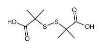 2-[(1-carboxy-isopropyl)disulfanyl]-2-methylpropanoic acid结构式