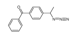 4-(1-azidoethyl)benzophenone Structure