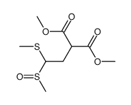 dimethyl 2-(2-(methylsulfinyl)-2-(methylthio)ethyl)malonate Structure