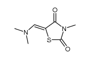 5-((dimethylamino)methylene)-3-methylthiazolidine-2,4-dione结构式