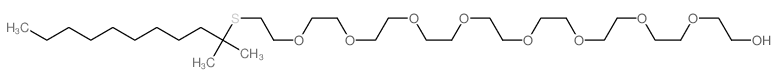 3,6,9,12,15,18,21,24-Octaoxa-27-thiaheptatriacontan-1-ol,28,28-dimethyl-结构式