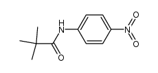 N-(4-Nitrophenyl)-2,2-dimethylpropionamide结构式