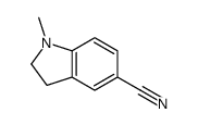 1-methyl-2,3-dihydroindole-5-carbonitrile Structure