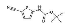 N-(t-butoxycarbonyl)-5-aminothiophene-2-carbonitrile Structure