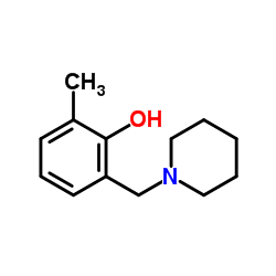 2-Methyl-6-(piperidin-1-ylmethyl)phenol structure