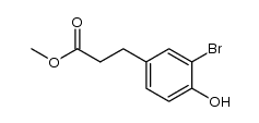 methyl 3-(3-bromo-4-hydroxy-phenyl)propionate structure