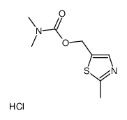 (2-methyl-1,3-thiazol-5-yl)methyl N,N-dimethylcarbamate,hydrochloride Structure