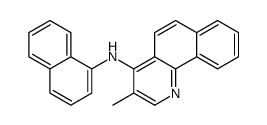 3-methyl-N-naphthalen-1-ylbenzo[h]quinolin-4-amine结构式