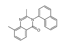 2,8-dimethyl-3-naphthalen-1-ylquinazolin-4-one结构式