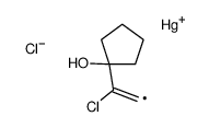 chloro-[2-chloro-2-(1-hydroxycyclopentyl)ethenyl]mercury Structure