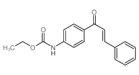 ethyl N-[4-(3-phenylprop-2-enoyl)phenyl]carbamate结构式