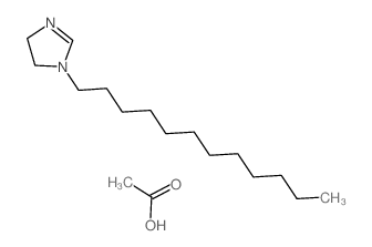 acetic acid; 1-dodecyl-4,5-dihydroimidazole结构式