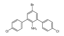 4-bromo-2,6-bis(4-chlorophenyl)aniline Structure