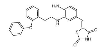 5-{4-amino-3-[2-(2-phenoxy-phenyl)-ethylamino]-benzylidene}-thiazolidine-2,4-dione结构式