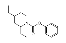 phenyl 2,4-diethylpiperidine-1-carboxylate结构式