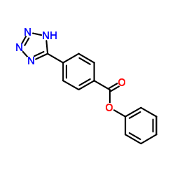 Phenyl 4-(1H-tetrazol-5-yl)benzoate结构式