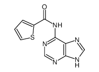 N-(7H-purin-6-yl)thiophene-2-carboxamide Structure