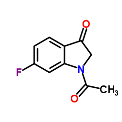 1-Acetyl-6-fluoro-1,2-dihydro-3H-indol-3-one Structure