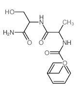 L-Serinamide,N-[(phenylmethoxy)carbonyl]-L-alanyl- (9CI)结构式