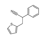 2-phenyl-3-(thiophen-2-yl)propanenitrile Structure