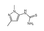 (2,5-dimethyl-2H-pyrazol-3-yl)-thiourea结构式