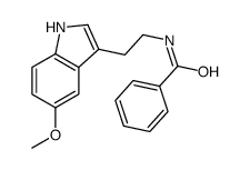 N-[2-(5-methoxy-1H-indol-3-yl)ethyl]benzamide结构式