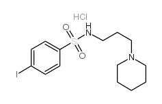 4-iodo-n-(3-piperidin-1-yl-propyl)-benzenesulfonamide hydrochloride结构式