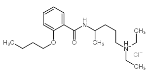 4-[(2-butoxybenzoyl)amino]pentyl-diethyl-azanium chloride Structure