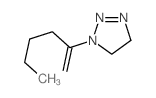 1H-1,2,3-Triazole,4,5-dihydro-1-(1-methylenepentyl)-结构式