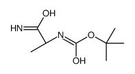 Boc-D-Ala-NH2 Structure